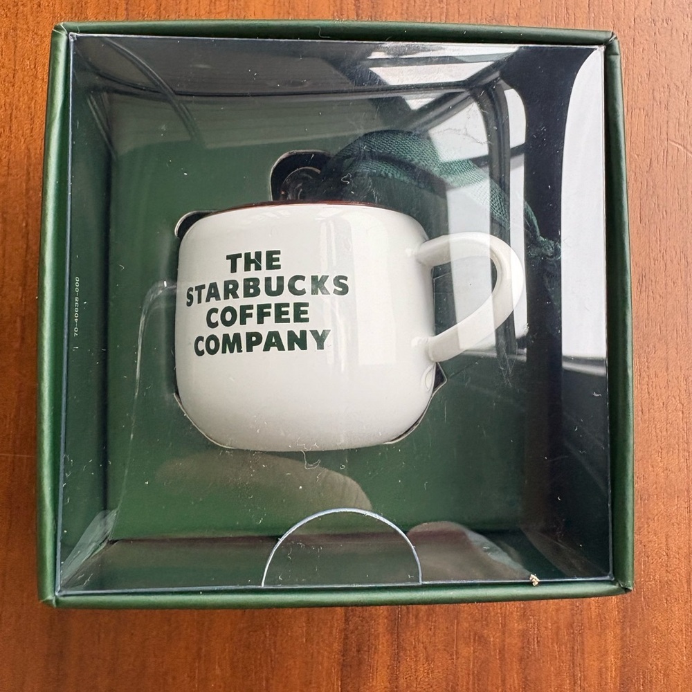Starbucks Limited Edition 2025 Glass Mug Ornament